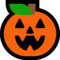 Jack-O-Lantern emoji on Microsoft